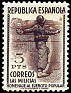 Spain 1938 Ejercito 5 PTS Castaño Rojizo Edifil 799. España 799. Subida por susofe